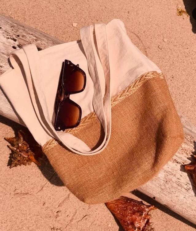 Bolso en Yute  y Algodón 100% DTF