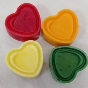 Kit de velas en forma de corazón (x4)