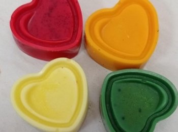 Kit de velas en forma de corazón (x4)